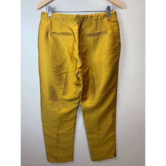 Scotch & Soda Tapered Ankle Pants Women’s Size 1 Mustard Yellow Mid Rise - Picture 4 of 4